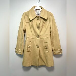 Tulle Women's Tan Wool Coat